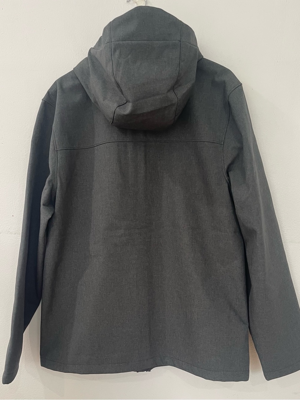 Quince Charcoal Gray Hooded Windbreaker Jacket - Picture 5 of 8